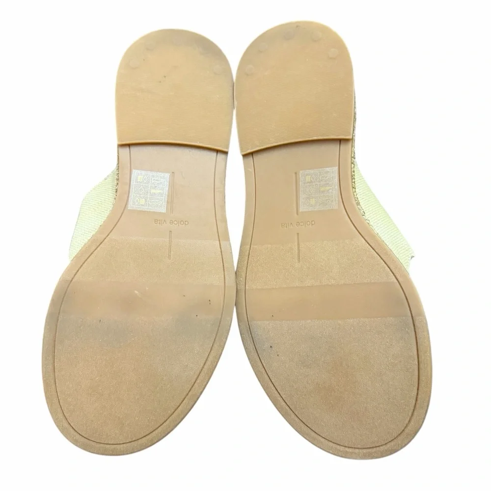 Dolce Vita Witny platform sandals in a natural raffia Size 10